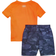 Under Armour Toddler Hyper Woodlands Graphic Tee & Shorts Swim Set - Orange (UASFK52D-820)