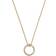 Roberto Coin 18K Yellow Gold Tiny Treasures Diamond Circle Pendant Necklace, 16-18