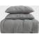 Truly Soft Pleated Duvet Cover Grey (228.6x228.6cm)