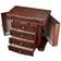 Pko Inc Large Brushed Jewelry Box - Brown