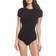 Yummie Short Sleeve Shaping Thong Bodysuit - Black