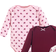 Hudson Long Sleeve Bodysuits 3-pack - Rose