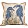 Saro Lifestyle I See Seahorses Complete Decoration Pillows Blue (50.8x50.8cm)