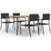 vidaXL 3072498 Patio Dining Set, 1 Table incl. 4 Chairs