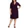 Kiyonna Essential Wrap Dress Plus Size - Plum Passion