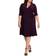 Kiyonna Essential Wrap Dress Plus Size - Plum Passion