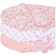 The Peanutshell Swaddle Wrap Pink Floral Stars 3-pack