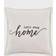 Lush Decor Let's Stay Home Script Cushion Cover White (50.8x50.8cm)