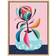 Kate & Laurel Sylvie Mid Century Modern Protea by Rachel Lee Framed Art 45.7x61cm