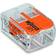 Wago Samlemuffe 2x4mm2 100stk Transparent