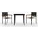 vidaXL 3099419 Patio Dining Set, 1 Table incl. 2 Chairs