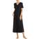 Hanro Moments Short Sleeve Long Gown - Black