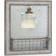 Stonebriar Collection Rustic Galvanized Metal Magnetic Memo Board Silver Notice Board 33.5x38.6cm