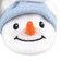 Hudson Holiday Fleece Booties - Snowman