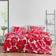 Marimekko Unikko Comforter Set, King Colcha Rojo (243.84x)