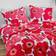 Marimekko Unikko Comforter Set, King Colcha Rojo (243.84x)