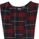 French Toast Girl's V-neck Pleated Plaid Jumper - Navy/Red