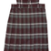 French Toast Girl's V-neck Pleated Plaid Jumper - Burgundy