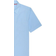 French Toast Short Sleeve Pointed Collar Blouse with Pocket - Blue (1595)