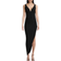 Norma Kamali Tara Side Drape Gown - Black