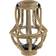 Olivia & May Rustic Wood/Glass Candle Holder with Rope Handle Candle Holder 40.6cm