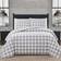 London Fog Plaid Flannel Bedspread Grey, White (228.6x172.72cm)