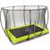 Exit Toys Trampoline enterré Silhouette 244x366cm avec filet de sécurité noir