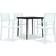 vidaXL 3099276 Patio Dining Set, 1 Table incl. 4 Chairs