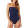 Tommy Bahama Pearl Shirred Bandeau One Piece Swimsuit