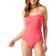 Tommy Bahama Pearl Shirred Bandeau One Piece Swimsuit