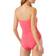 Tommy Bahama Pearl Shirred Bandeau One Piece Swimsuit - Coral Coast