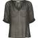 Part Two Popsy Blouse - Black Mini Block Print