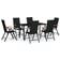 vidaXL 3099116 Patio Dining Set, 1 Table incl. 6 Chairs