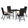 vidaXL 3099120 Patio Dining Set, 1 Table incl. 4 Chairs