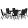 vidaXL 3099122 Patio Dining Set, 1 Table incl. 6 Chairs