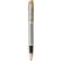 Parker IM Rollerball Pen Brushed Metal GT Finish Fine Point Black