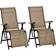 OutSunny 2 Outdoor Sun Recliner Loungers Set Reclining Chair