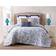 Oceanfront Resort Indienne Bedspread Blue, White (274.32x228.6cm)