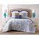 Oceanfront Resort Indienne Bedspread White, Blue (274.32x228.6cm)