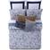 Oceanfront Resort Indienne Bedspread Blue, White (274.32x228.6cm)