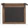 Olivia & May Farmhouse Wood and Metal Wall Chalkboard Notice Board 21x17"