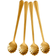 Rice Seashell Lattelepel 19 cm 4-Pack Gold