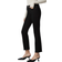 DL1961 Mara Mid Rise Instasculpt Straight Jeans - Black Peached Raw