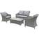 GoodHome Hamilton Outdoor Lounge Set, 1 Table incl. 2 Chairs & 1 Sofas