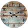 Stonebriar Collection Round Rustic Wooden Wall Clock Wall Clock 3.6cm