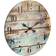 Stonebriar Collection Round Rustic Wooden Wall Clock Wall Clock 3.6cm