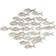 Olivia & May Iron and Textured Albasia Wood Fish Wall Decor 37x26"