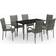 vidaXL 3099410 Patio Dining Set, 1 Table incl. 6 Chairs