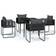 vidaXL 3099084 Matgrupp, 1 Bord inkl. 4 Stolar