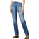 DL1961 Emilie High Rise Vintage Ultra Straight Jeans - Bedford Blue Raw
